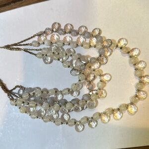 Vintage costume necklace with multiple beaded strands